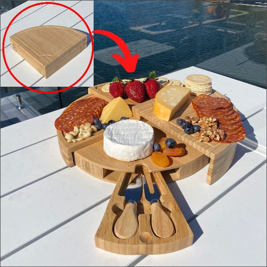Cheese/Charcuterie Board with Knife Set